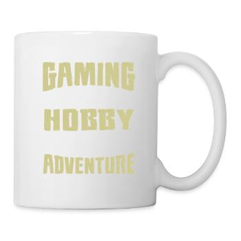Gaming Hobby Abenteuer Motiv - Tasse - Weiß - Rechts