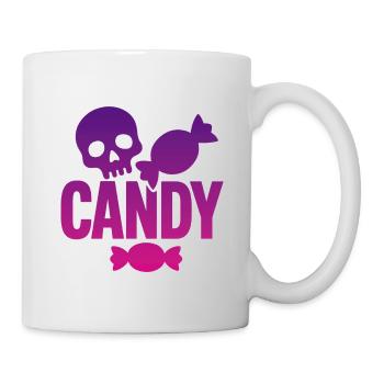Skeleton and Whimsical Candy - Mug - white - Right