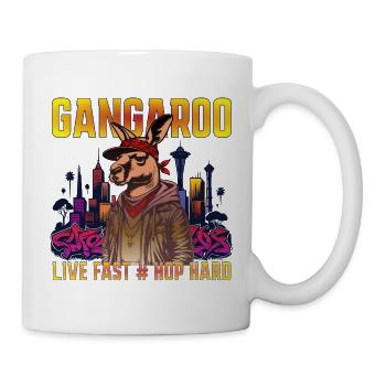 Gangaroo Urban Hip Hop Design - Mug - white - Right