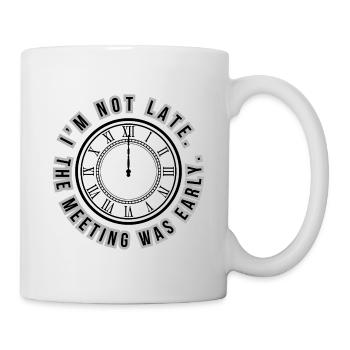 Horloge anglaise d’humour de style satirique - Mug blanc - blanc - Droite