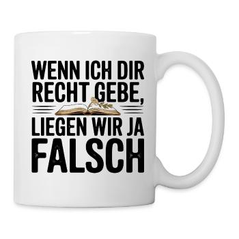  Bookish Mama Vintage Offenes Buch Mit Blume - Tasse - Weiß - Rechts
