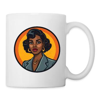 Elegant Woman Illustration - Mug - white - Right