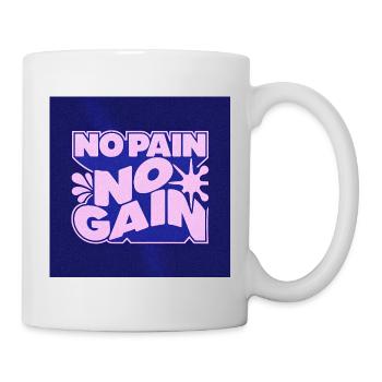 Ohne Fleiß kein Gewinn Motivationsdesign - Tasse - Weiß - Rechts