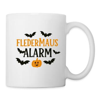 Bat Pumpkin Alarm Design - Mug - white - Right