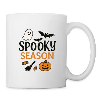 Gruselige Halloween Saison Illustration - Tasse - Weiß - Rechts