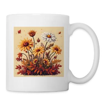 8-Bit Autumn Blooms - Mug - white - Right
