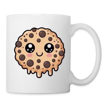 Kawaii Schokoladenkeks - Tasse - Weiß - Rechts