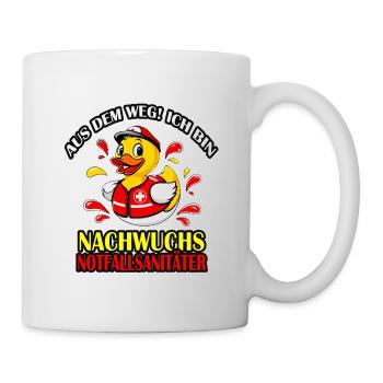 Funny rescue duck for little paramedics - Mug - white - Right