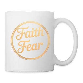 Faith Over Fear Psalm 56:3 Bible Verse Trust - Mug - white - Right