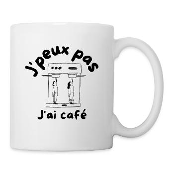 Ich kann keinen Kaffee trinken - Tasse - Weiß - Rechts