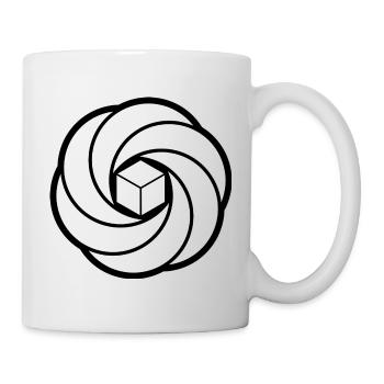 Kosmischer Würfel-Wirbel - Tasse - Weiß - Rechts