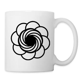 Kosmische Vortex-Blume - Tasse - Weiß - Rechts