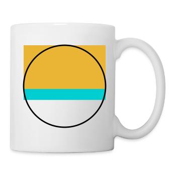 Minimalist Sunset Over Ocean - Mug - white - Right