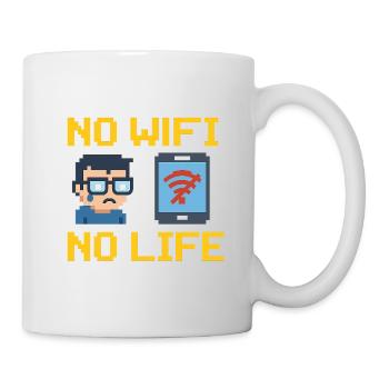 No WiFi, No Life - Mug - white - Right