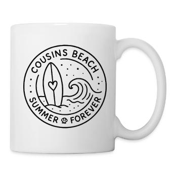 Cousins Beach – Summer Forever Badge - Tasse - Weiß - Rechts