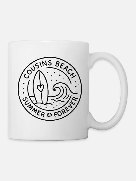 Cousins Beach – Summer Forever Badge - Tasse - Weiß