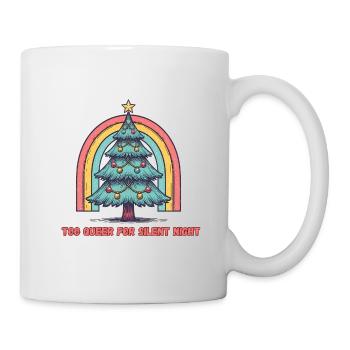 Too Queer for Silent Night – Xmas Rainbow - Mug - white - Right