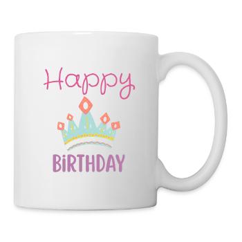 Happy birthday  - Mug blanc - blanc - Droite