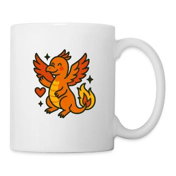 Dino_mit_Herz_im_Herbst - Mug - white - Right
