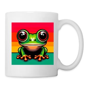 grenouille - Mug blanc - blanc - Droite