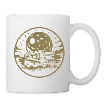 Camping-car Silhouette Camping - Mug blanc - blanc - Droite