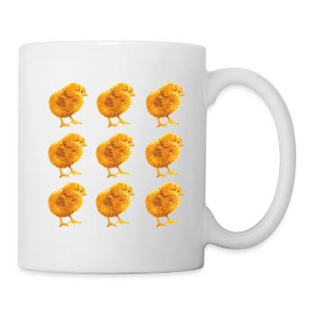Chick Pattern for Spring and Nature - Mug - white - Right