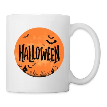 Halloween – Full Moon & Bats. - Mug - white - Right