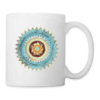 Abstract Zen Mandala Design - Mug - white - Right