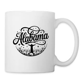 Alabama – Souvenir-Design des US-Bundesstaates - Tasse - Weiß - Rechts