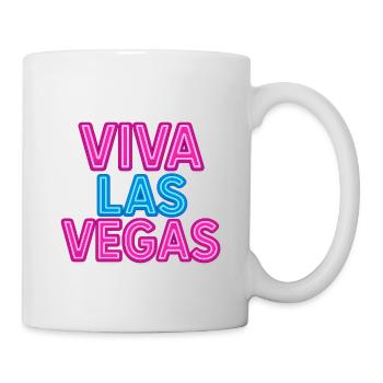 Enseigne au néon Viva Las Vegas - Mug blanc - blanc - Droite