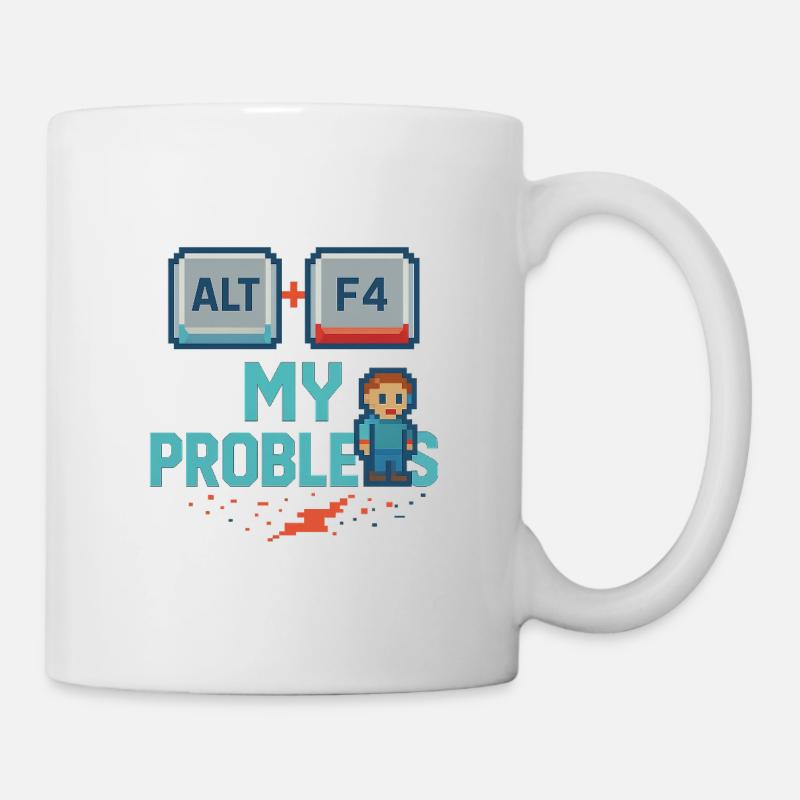 Alt + F4 My Problems - Mug - white
