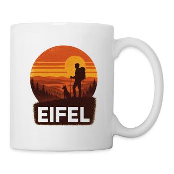 T-shirt Eifel Wanderlust Nature Montagnes Aventure en plein air - Mug blanc - blanc - Droite