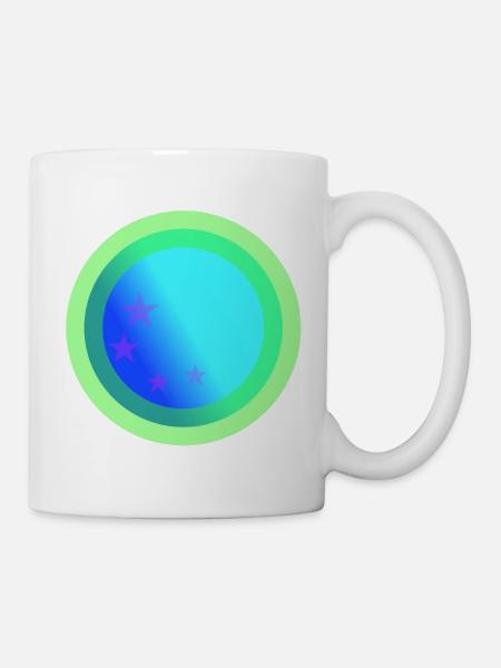 Conception de constellations bleues célestes - Mug blanc - blanc