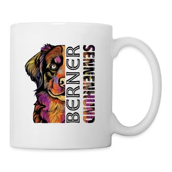Farbenfroher Berner Sennenhund - Tasse - Weiß - Rechts
