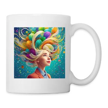 Imagination is power - Tasse - Weiß - Rechts