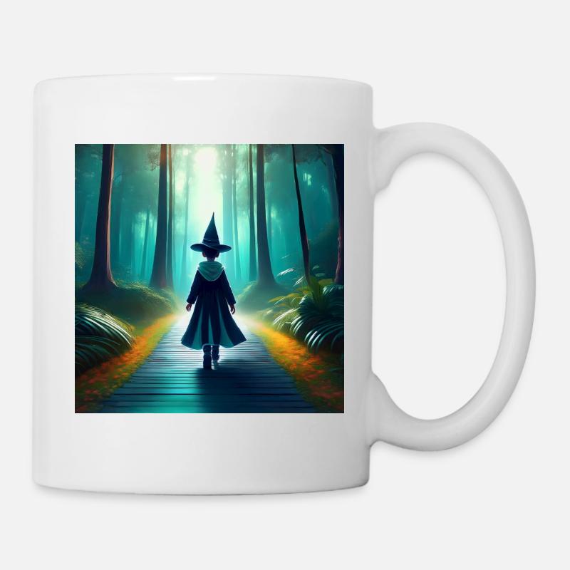 Magischer Zauberwald - Tasse - Weiß