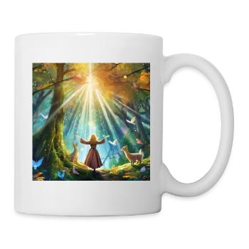 Mystischer Wald - Feel the nature - Tasse - Weiß - Rechts
