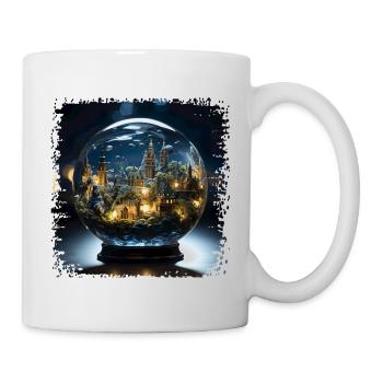 Fascinating magical world in glass ball design - Mug - white - Right