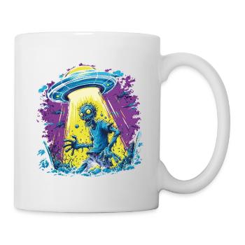 UFO Zombie - Tasse - Weiß - Rechts