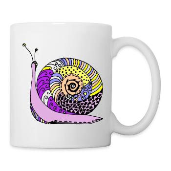 escargot - Mug blanc - blanc - Droite