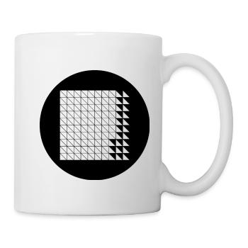 Cyberpunk Glitch Grid - Tasse - Weiß - Rechts