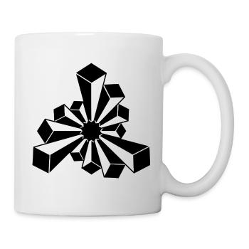 Kosmischer Kristall Starburst - Tasse - Weiß - Rechts