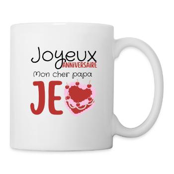 Alles Gute zum Geburtstag, Papa - Tasse - Weiß - Rechts
