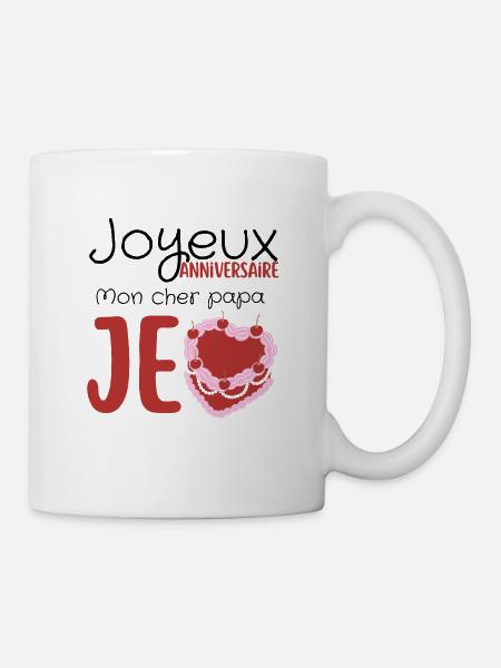 Joyeux anniversaire papa - Mug blanc - blanc