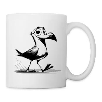 Oiseau voltigeur avec l’ADN de clown des mouettes - Mug blanc - blanc - Droite