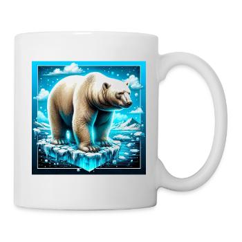 ours blanc - Mug blanc - blanc - Droite
