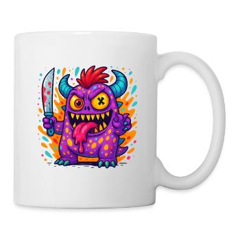 Quirky Zombie Creature Print - Mug - white - Right