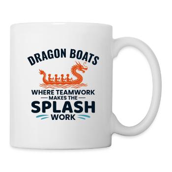 Drachenboot-Rennmannschaft - Tasse - Weiß - Rechts