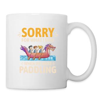 Synchronisiertes Paddelteam Drachenboot - Tasse - Weiß - Rechts