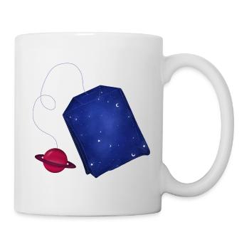 Weltraum-Tee - Tasse - Weiß - Rechts